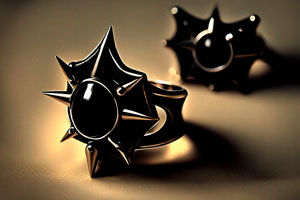 Gothic Rings of Power - Demons & Saints RPG Wedding Rings